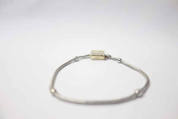 14Kt Gold, Silver And Diamonds Storyweels Charm Bracelet - Image 3