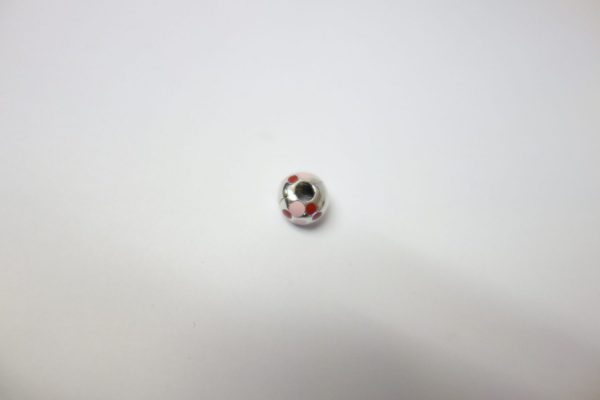 Pink And Red Enamel Polka-Dot And Silver Storywheels Charm - Image 2
