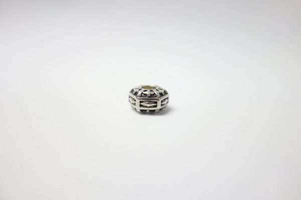 Silver Hexagonal Storywheels Charm