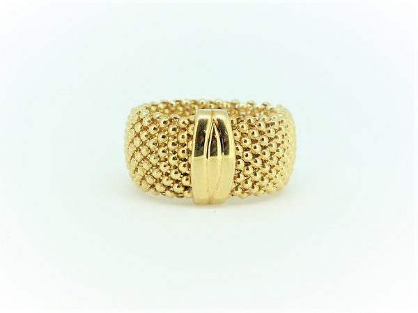 'Popcorn' Silver Gilt Ring