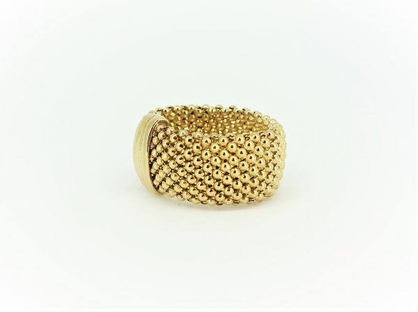 'Popcorn' Silver Gilt Ring - Image 2