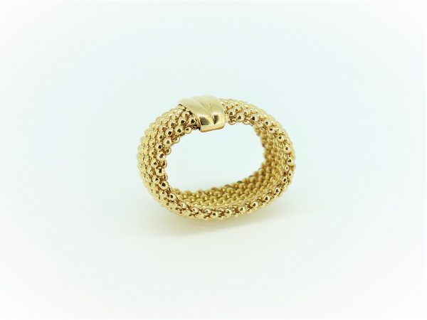 'Popcorn' Silver Gilt Ring - Image 4