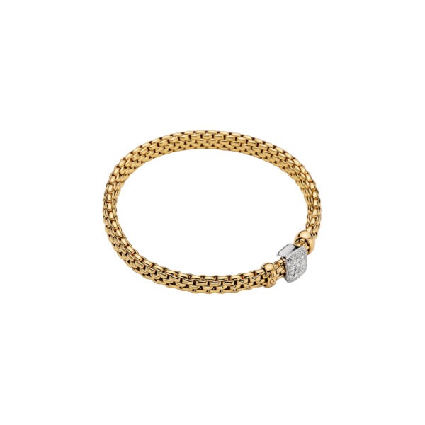 FOPE 18ct Yellow Gold Vendome Diamond Bracelet