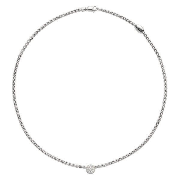 FOPE 18ct White Gold Diamond Eka Tiny Necklace