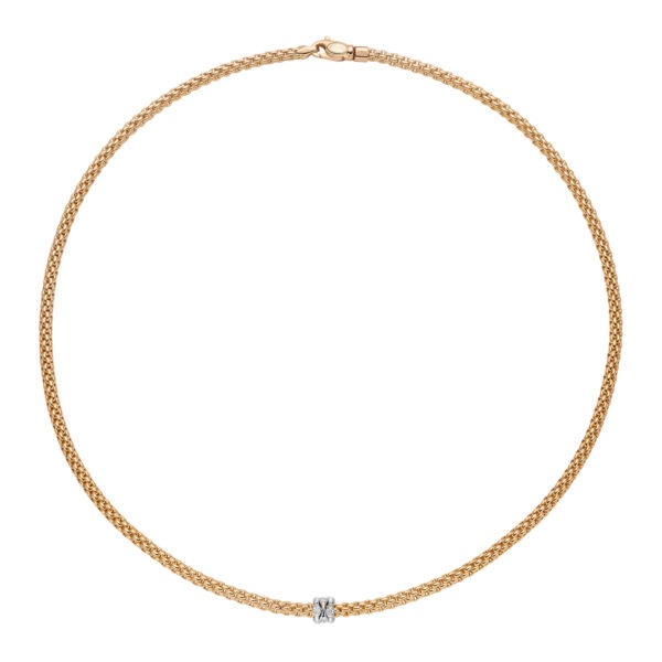 FOPE 18ct Yellow Gold Diamond Prima Necklace