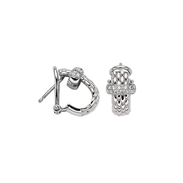 FOPE 18ct White Gold Diamond Vendôme Earrings