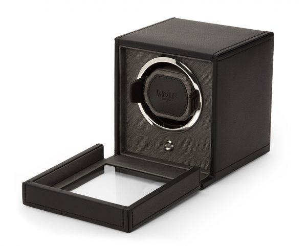 Cub Single Watch Winder with Cover - Black - Image 4