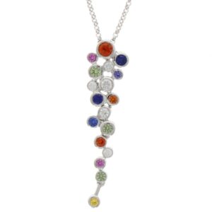 mixed sapphire pendant