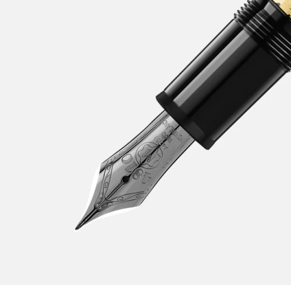 Montblanc Meisterstück Solitaire Calligraphy Gold Leaf Fountain Pen - Image 3