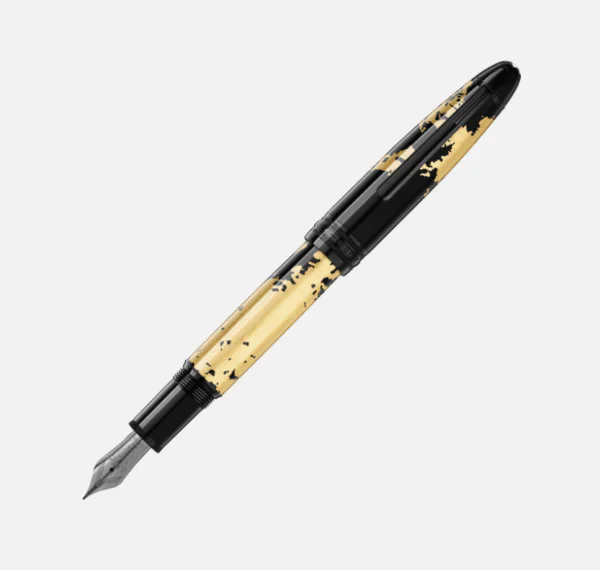 Montblanc Meisterstück Solitaire Calligraphy Gold Leaf Fountain Pen - Image 2
