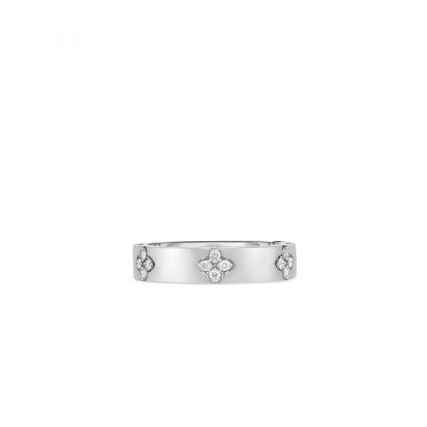 Roberto Coin 18ct White Gold Diamond Love in Verona Ring - Image 2