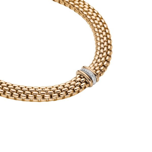 FOPE 18ct Yellow Gold Diamond Panorama Necklace - Image 2