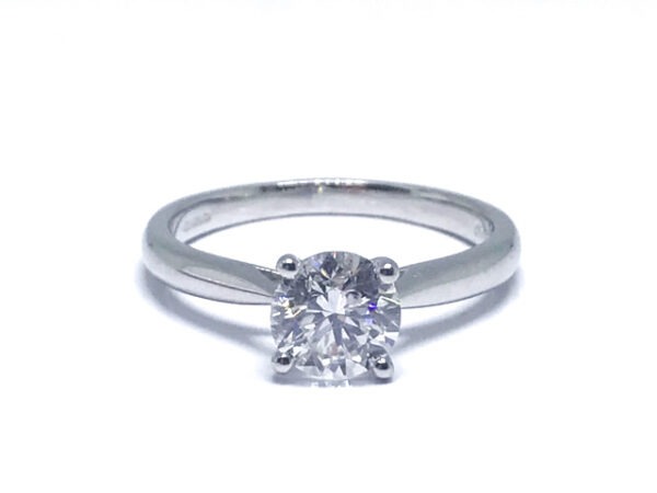 18ct White Gold Diamond Solitaire Ring 0.70ct