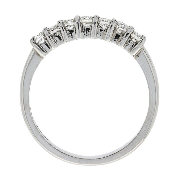 Platinum Diamond 7 Stone Ring - Image 3