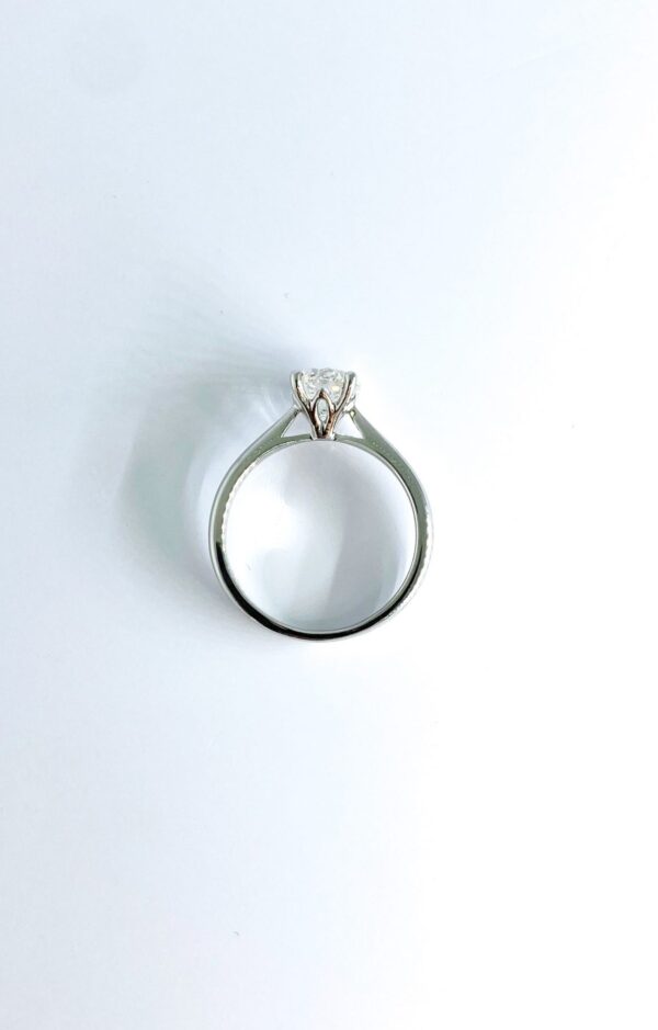 Platinum Diamond Solitaire Ring 1.22ct - Image 2