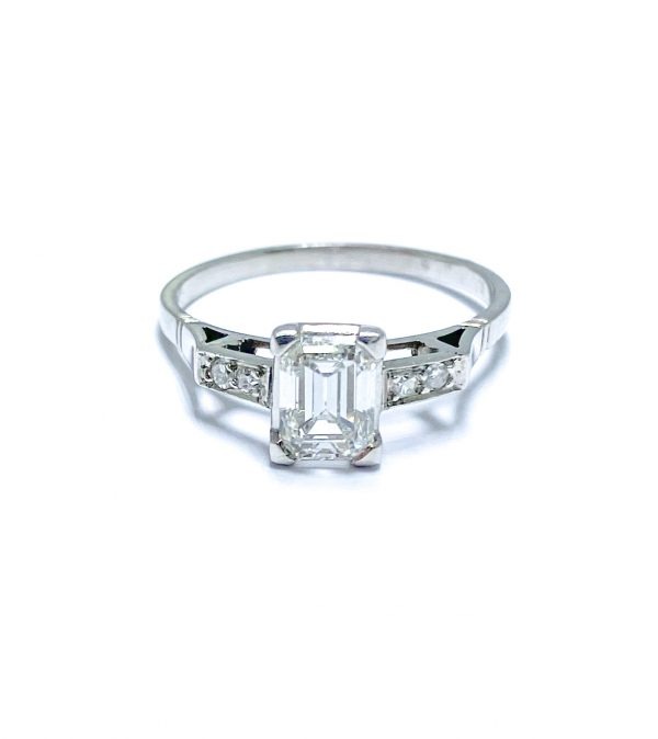 Pre-Owned Emerald Cut Diamond Ring
