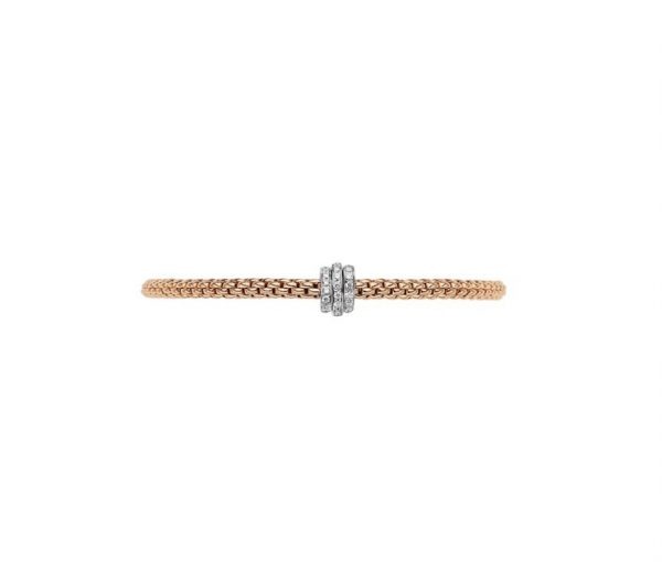 FOPE 18ct Rose Gold Diamond Prima Bracelet - Image 2