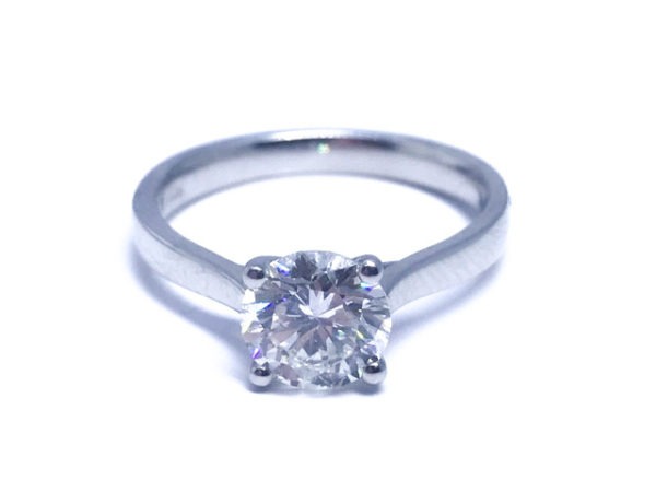 Platinum Diamond Solitaire Ring 1.50ct