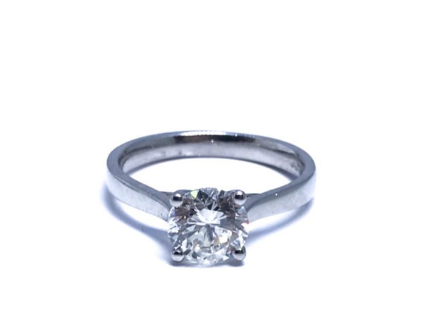 Platinum Diamond Solitaire Ring 1.22ct