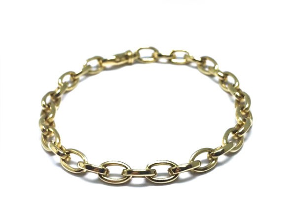 18ct Yellow Gold Oval Link Bracelet