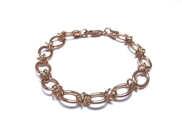 9ct Rose Gold Oval Link Bracelet