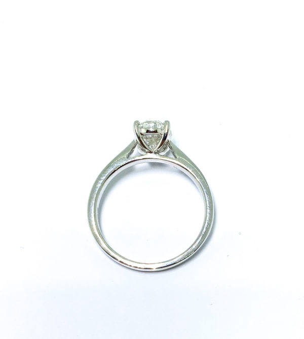 LAB GROWN 18ct White Gold Diamond Solitaire Ring - Image 2