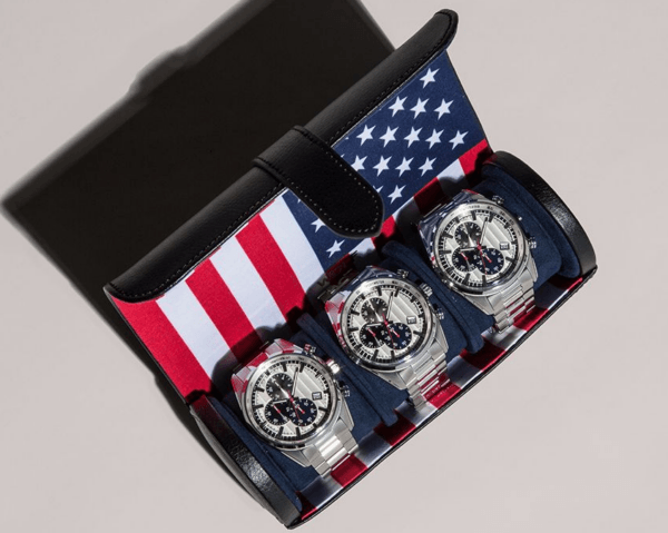 Navigator Triple Watch Roll - USA Flag - Image 4