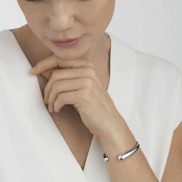 Georg Jensen Sterling Silver Mercy Open Bangle - Image 2
