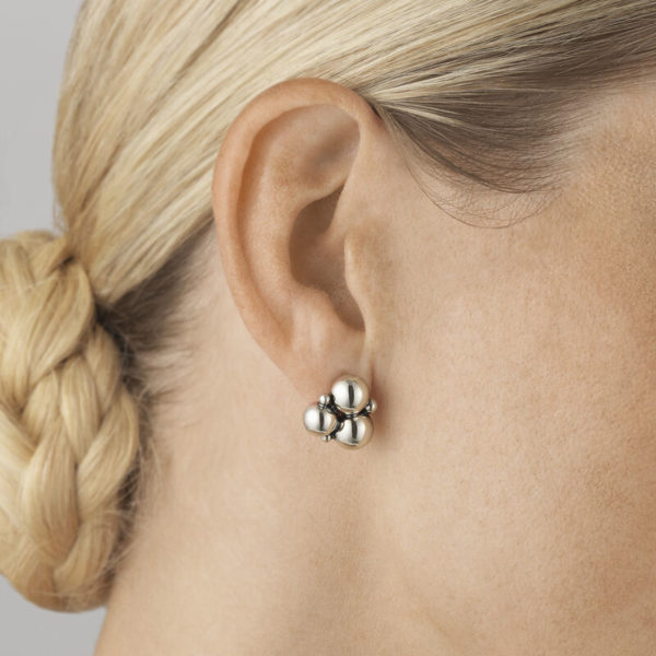 Georg Jensen Sterling Silver Moonlight Grapes Earrings - Image 2