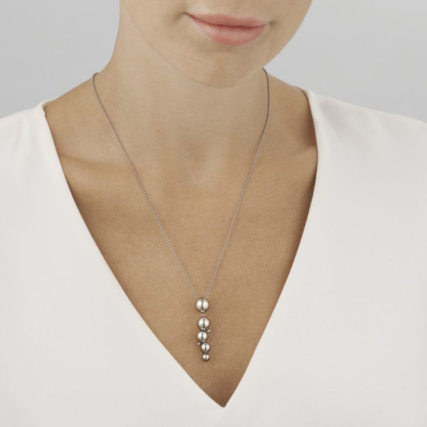 Georg Jensen Sterling Silver Moonlight Grapes Necklace - Image 3