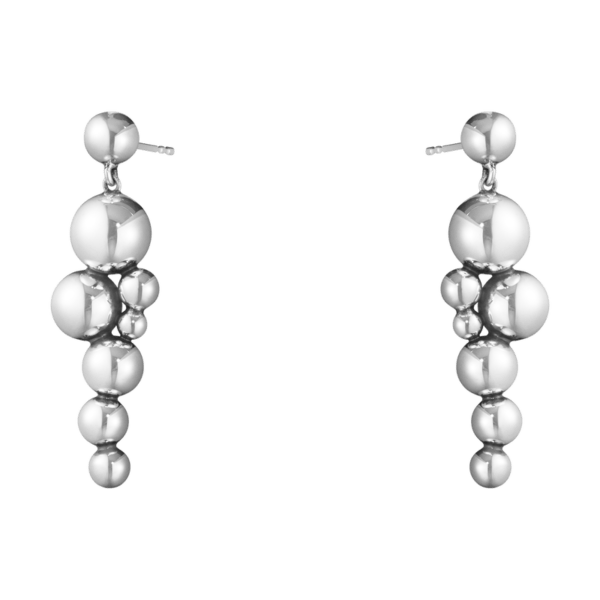 Georg Jensen Sterling Silver Moonlight Grapes Earrings