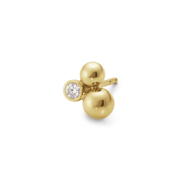 Georg Jensen 18ct Yellow Gold Diamond Moonlight Grapes Earrings - Image 2