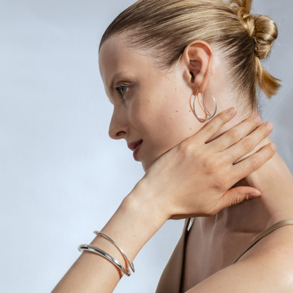 Georg Jensen Sterling Silver Offspring Bangle - Image 2