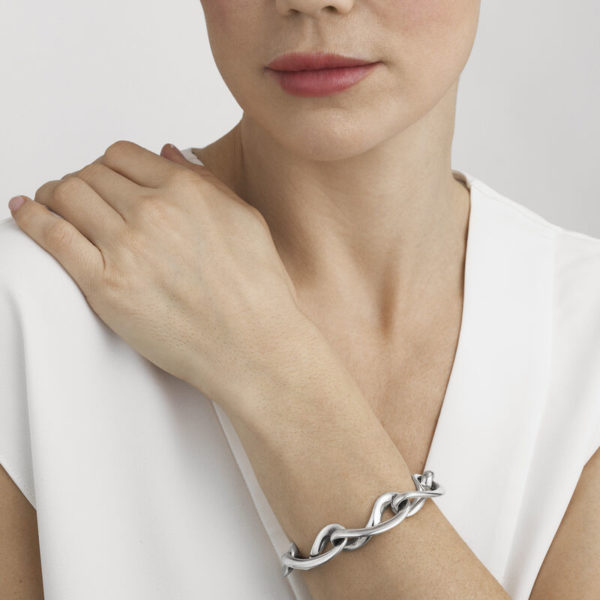 Georg Jensen Sterling Silver Infinity Bracelet - Image 2