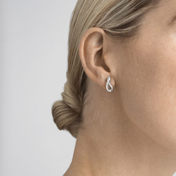 Georg Jensen Sterling Silver Infinity Earrings - Image 2