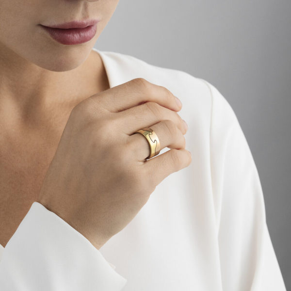 Georg Jensen 18ct Rose Gold Fusion Ring - Image 2