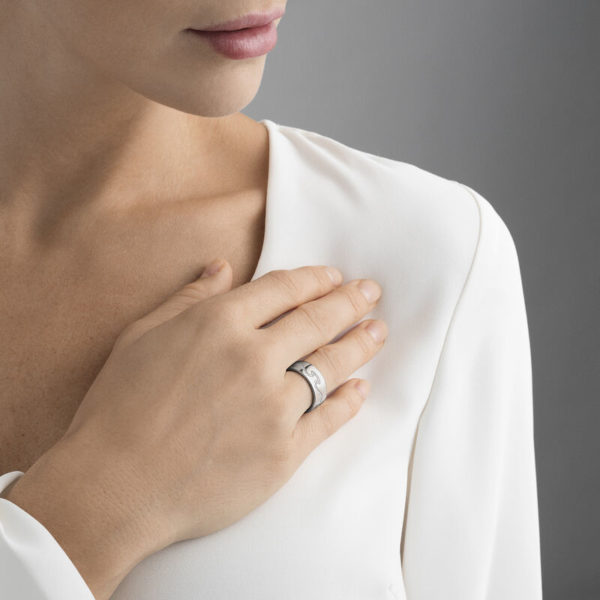 Georg Jensen 18ct White Gold Diamond Fusion Ring - Image 2