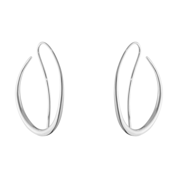 Georg Jensen Sterling Silver Offspring Double Ear Hoops