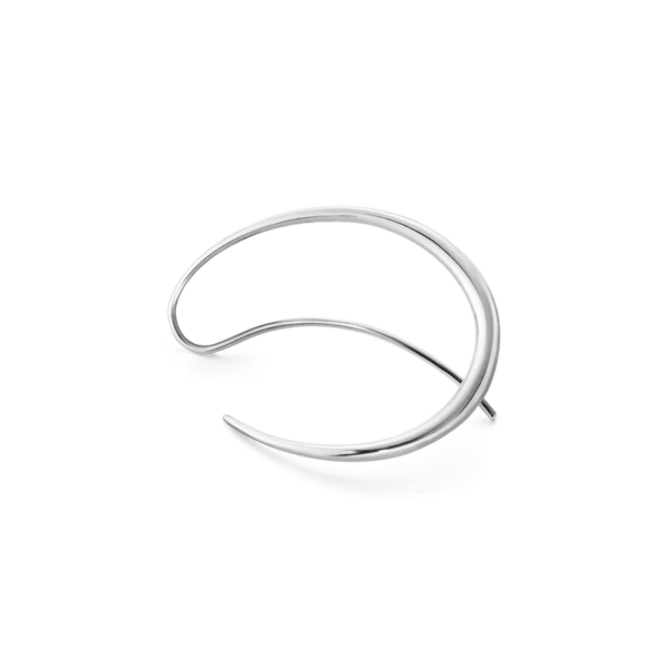 Georg Jensen Sterling Silver Offspring Double Ear Hoops - Image 3