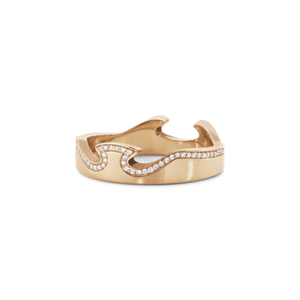 Georg Jensen 18ct Rose Gold Diamond Fusion Ring - Image 3