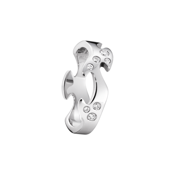 Georg Jensen 18ct White Gold Diamond Fusion Ring