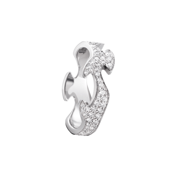 Georg Jensen 18ct White Gold Diamond Fusion Ring