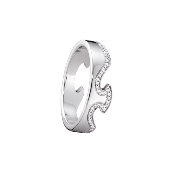 Georg Jensen 18ct White Gold Diamond Fusion Ring
