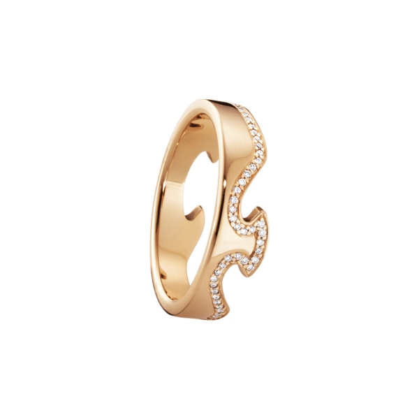 Georg Jensen 18ct Rose Gold Diamond Fusion Ring
