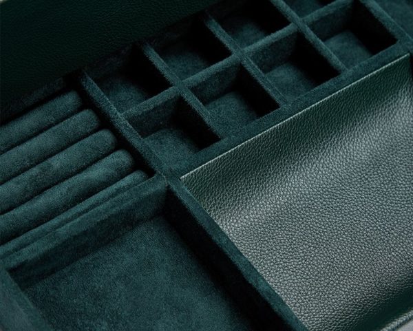 British Racing Green 10 Piece Watch Box With Storage - Image 2