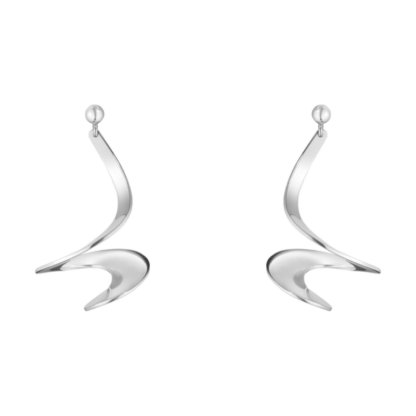Georg Jensen Sterling Silver Moebius Earrings