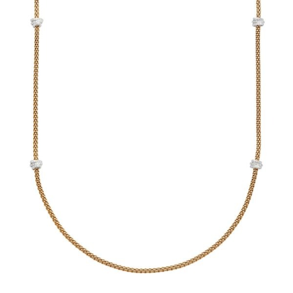 FOPE 18ct Yellow Gold Prima Diamond Necklace