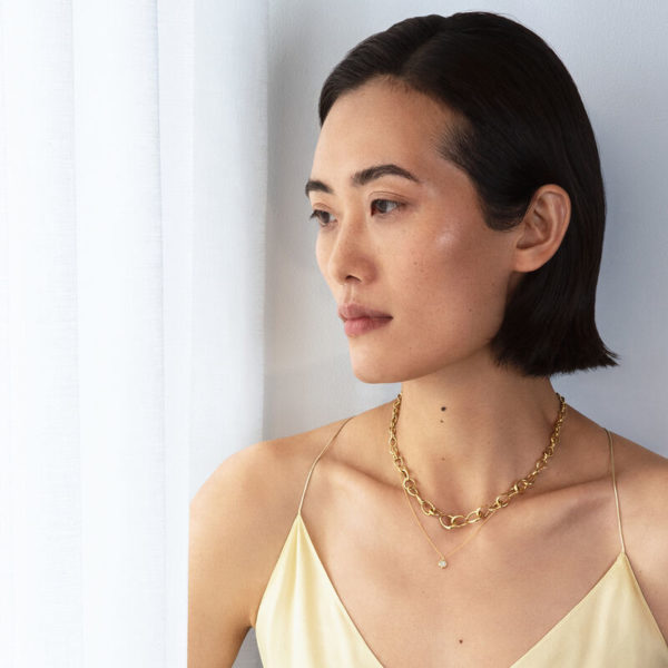 Georg Jensen 18ct Yellow Gold Mercy Necklace - Image 2