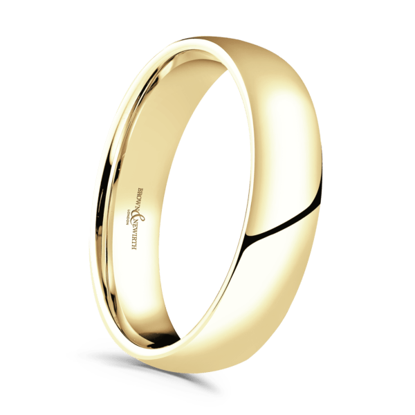 18ct Yellow Gold Simplicity Wedding Band 5mm