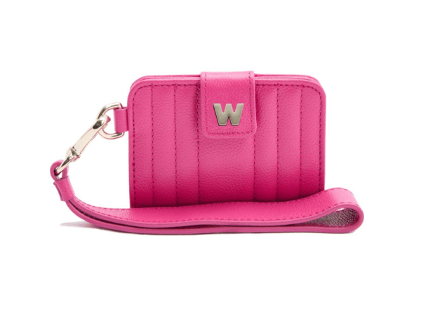 Mimi Credit Card Holder with Wristlet - Pink